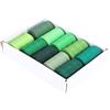 HEEPDD Filo per Cucire Verde, Set di Filo per Cucire Set di Filo per Cucire Fai-da-te per la Decorazione del Cucito per la Produzione di Indumenti per l'artigianato per la Macchina Fai-da-te Domestica