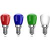 ZFQ Lampadine Colorate LED E14, 3W rosso verde blu lampadina LED, adatto per AC220-240v, illuminazione ambientale/Halloween/Natale/luce festival, bar/festa lampadina colore (Pacco da 4)