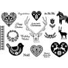 arriettycraft Timbri trasparenti per decorazioni e album di ritagli di Natale per artigianato
