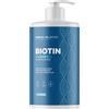 maple holistics Shampoo al rosmarino e biotina per diradare i capelli, shampoo volumizzante vegano per capelli fini con vitamine del gruppo B, olio di argan e olio essenziale di tea tree, formula vegana senza