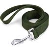 Siumouhoi Guinzaglio da addestramento per cani in nylon resistente e durevole, 1,8 m, corda di trazione larga 2,5 cm, per cani di piccola e media taglia (verde militare, 1,8 m)