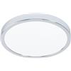 Eglo connect.z LED lampada da soffitto Fueva 6-Z, Ø 27,8 cm, ZigBee, Matter, app e controllo vocale Alexa, bianco caldo-freddo, RGB, dimmerabile, bagno, cromo, IP44