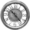 Levitantes Orologio da parete 33 cm, movimento continuo, colore nero/argento, ideale per la decorazione e il controllo del tempo al chiuso.