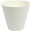 Prosperplast Vaso da fiori 28,5L Tubus 40x40x37,3 cm, Bianco