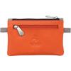 Visconti Portamonete Cora in pelle con cerniera e portachiavi CP2a, Arancione Multi, Taglia unica