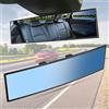 JOYTUTUS Specchietto Retrovisore Universale Panoramico Antiriflesso per Auto, SUV, Camion - Interno, Blu (300 x 78 mm)
