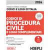 HOEPLI Codice di Procedura civile e leggi complementari 2026