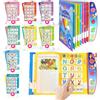 AMFUN Libro Interattivo Sonoro, Libro per l'Infanzia con ABC Sonoro in Inglese, Libro Educativo Ed Interattivo per Bambini 3-5 Anni (Rosa)