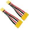 FLY RC Adattatore Parallelo XT90 2 Pezzi Splitter Y 2 Maschio a 1 Femmina per Cavo Batteria Lipo 12 AWG