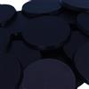 Forged Terrain Basi rotonde in miniatura da 60 mm, set di 40 basi in plastica, logo degli accessori per giochi di guerra, basi nere spesse 4 mm per miniature, diorami e progetti di hobby da tavolo