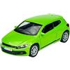 DROMADER Welly Volkwagen Scirocco Coupé Verde 3a generazione dal 2008 1/34-1/39 Metallo Modello Auto Il Cast Nuovo in Scatola