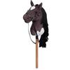 BEJOY Stick Horse Hobby - Cavallo su bastone con cavezza e redini, regalo per bambini e ragazze, grande cavallo hobby, viola grigiastro