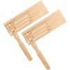 ZHIQIN 2 Pezzi Cricchetti in Legno per Spinning Doppio Cricchetto in Legno per bambini Giocattoli Cricchetti Musicali Adatto per giochi Festival Musicali Eventi Sportivi Feste
