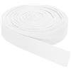 QUARKZMAN Nastri in Sbieco Twill, 10M x 25mm Nastro di Cotone in Tessuto Rotolo Nastro a Spina di Pesce Fettuccia per Abbigliamento Accessori Borse Cucito Fai da Te Rilegature, Bianco