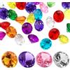 LYHLYA Confezione da 100 pietre preziose di diamanti acrilici, riempitivo per vasi di pietre preziose acriliche da 25 mm, pietre preziose finte, diamanti in plastica decorativi per matrimoni, feste, v