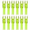 PATIKIL Cocche per Frecce da Tiro con L'Arco da 4,2 mm, Confezione da 12 Inserti in Plastica per Frecce di Ricambio per Frecce da Caccia, Tiro, Giallo Trasparente.