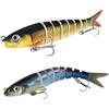 WEGLOK Esche da Pesca, 2 Pezzi, Esche Artificiali Spinning, esca segmentata multi snodata per acqua dolce e salata, per Luccio, Spigola, Attrezzatura Familiare per Pesci Predatori