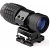 MAYMOC 3X Magnifier Scope Sight Flip to Side Sgancio rapido compatibile con 20mm Picatinny Weaver Rail