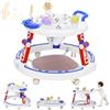 Maycoly Girello per Bambini 5 in 1,Giocattolo Musicale, Altezza Regolabile,Cuscino Girevole a 360°, 6 Ruote Silenziose,Adatto a Bambini e Bambine dai 6 Mesi in su,Blu