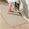 LEKEEPGO Tappeto Cucina Antiscivolo Lavabile 60x150cm, Passatoia Cucina, Tappeti Cucina Lavabile Antiscivolo, Assorbente Tappetino Cucina, Tappeto per Cucina, Corridoio, Lavanderia, Ufficio, Beige