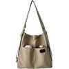 NOTAG - Borsa da donna, borsa tote 2 in 1 convertibile impermeabile in nylon, borsa a tracolla multi-tasca per viaggiare, Nero, Large