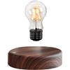 TOPCHANCES Lampada da tavolo a LED sospesa con pulsante touch, magnetica, effetto legno, senza fili, luce decorativa per gli amanti della stanza, luce notturna