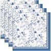 Arquiel Tovaglioli Rose Blu Set di 4, Tovaglioli di Stoffa 100% Cotone Riutilizzabili Morbido Tovaglioli da Tavola Perfetto per Feste, Casa, Cucina, Caffè, Ristoranti, Matrimoni(45×45cm)