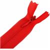 SHTGOI 2 cerniere invisibili in seta, 60 cm, divisibili, cerniere sottili con testa lampo, taglia 3, eleganti cerniere da cucire per vestiti, cuscini, borse, astuccio rosso