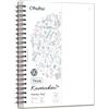 Ohuhu Taccuino da Disegno A4 Antitraspirante - Carta Extra Spessa Migliorata 280 g/m² - 50 Fogli (100 Pagine) Utilizzabili su Entrambi i Lati - Rilegatura a Spirale - Per Marcatori ad Alcoo