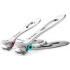 MR.GREEN Set tagliaunghie con ganasce larghe 15 mm per unghie spesse o unghie delle mani dure, ottimo regalo per uomini, anziani, in acciaio inox (2 pezzi)