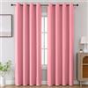 CUCRAF Tende oscuranti per camera da letto, blocco della luce, per soggiorno, lunghezza 213,4 cm, set di 2 pannelli (colore rosa, 133 x 213 cm)