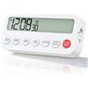Elalove Timer Cucina Magnetico con Cronometro Digitale, 99 Minuti 59 Secondi, Timer Digitale per Cucina Casa Sport Palestra, Cronometro Sportivo con Schermo Chiaro e Doppio Modo di Posizionamento