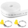 YITYDaMai Tubo Pompa Sommersa 1 1/4 Pollici, 32 mm x 10 mTubo Piatto Flessibile in Tessuto, Tubo per Pompa Sommersa Acque Sporche, con 2 Fascette Stringitubo
