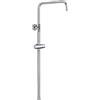 ENKI Asta per doccia saliscendi design angolato cromato in acciaio inox