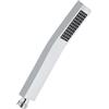 DAWRIS Soffione doccia ad alta pressione - 304 doccia a pioggia in acciaio inox con ugello in silicone autopulente, facile da installare, singola funzione soffione doccia per casa e hotel