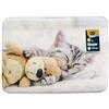 Aimé - Tappeto a pelo piatto con stampa extra morbida, per gatti, 40 x 30 x 2 cm, 0,08 kg