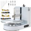 VEVOR Macchina per Decorazione Torte, Macchina per Spalmare Crema Velocità 25-320 giri/min, Macchina per Decorazione Torte da Cucina Commerciale Piatto Girevole per Torte di Dimensioni 4-16 pollici