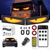 DriveNova 2 Pezzi Occhi LED per Camion, 120 * 595mm Occhi luminosi a LED Devil Eyes, Display Led Flessibile Grande Programmabile per Auto, Camion, Negozi, Design Dinamico Fai-da-Te