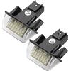 KASturrboo KASturbo 2pcs Lampada targa, luci targa a LED posteriore per 206 207 307 308 406 407 Partner C3 C4 C5 Berlingo 6340A3