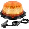 RIGIDON 6.3 Pollici 90 LED Luce di Avvertimento LED Arancione 12V 24V | Faro Stroboscopica di Emergenza Rotante con Base Magnetica e Cavo 2.8m per Camion Auto Trattore Elevatore UTV 4x4 Veicolo