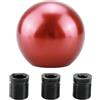 CGEAMDY Teste Cambio Alluminio Automobili, Manopola Cambio 5 Velocità Lega Alluminio Modifiche Auto, Pomello Cambios Auto Manuale Pomello Cambio Testa Ingranaggio Forma Rotonda Palla(Rosso)