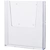 helit H2350202 - Portadepliant da parete the help wall DIN A4, trasparente