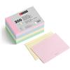 Miquelrius - Flashcards, Schede di studio A7 (150 x 100 mm), 200 flash cards a righe per appunti, Cartoncino 200 g/m², Materiale scolastico e da ufficio, Colori pastello