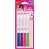 Maped Marker'Peps - Pennarelli sottili cancellabili a secco, per Barbie, lavagne e lavagne bianche, 4 colori: blu, verde, rosa e viola