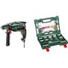 Bosch Home and Garden Universal Impact 800 Trapano Battente, Funzione Kickback Control + 91 Pezzi di punte e bit V-Line in titanio (per legno, pietra metallo)