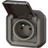 Legrand presa di corrente - 2p+t - antracite - incasso - legrand plexo 069860l