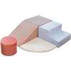 BanaSuper Schiuma Arrampicata Blocchi, Set di Gioco Morbido per Bambini, Giocattolo Montessoriano per La Motricità, Blocchi di Schiuma per Bambini Che Si Arrampicano e Gattonano (Blu Rosa)