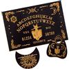 Okdance Ouija - Set di tavole in legno nero, per rabdomanzia, tavole parlanti di qualità classica con piastra, per stregoneria, regali