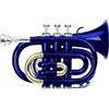 Classic Cantabile Brass TT-400 Tromba tascabile pocket Brass Sib ottone blu