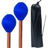VixxNoxx 2 pezzi bacchette per marimba, bacchette morbide per batteria da 41,9 cm con teste in filato e borsa per bacchette, accessori per percussioni per xilofono, glockenspiel, vibrafono, ideali per